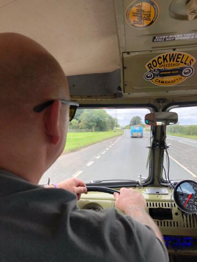 Cruising in VW Splitscreen